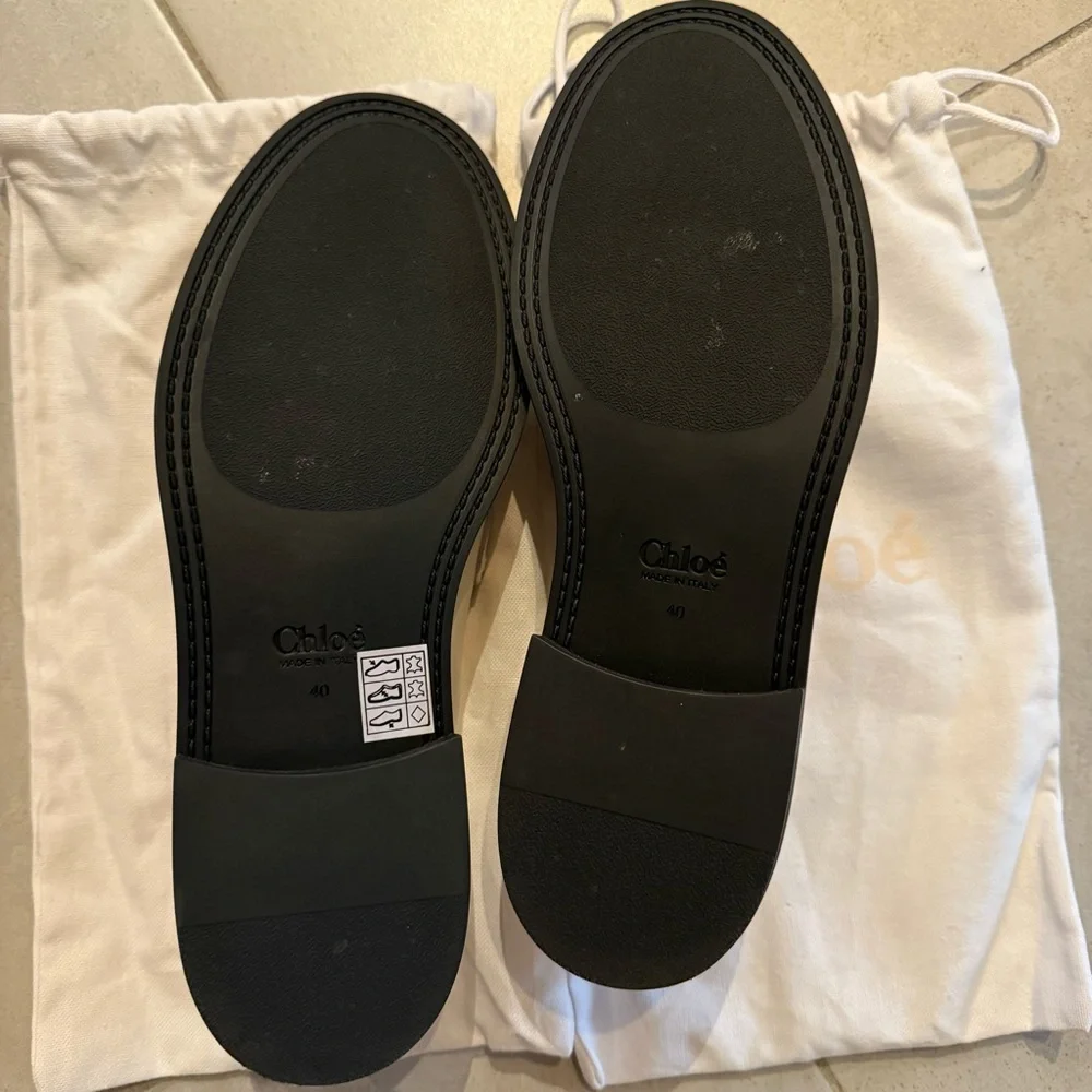 New Chloe Marci Off-White Loafer size 40. - Picture 12 of 13